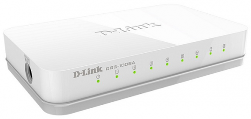 Switch Dlink DGS-1008A. 8-Port 10/100/1000 Mbps 1