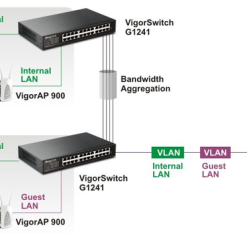 Smart Switch DrayTek VigorSwitch G1241 24 Port Gigabit 2