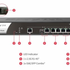 Router cân bằng tải Draytek Vigor 2962 - Cân bằng tải 4 WAN (1 x 2.5GbE, 1 x SFP/GbE, 2 USB 4G) 1