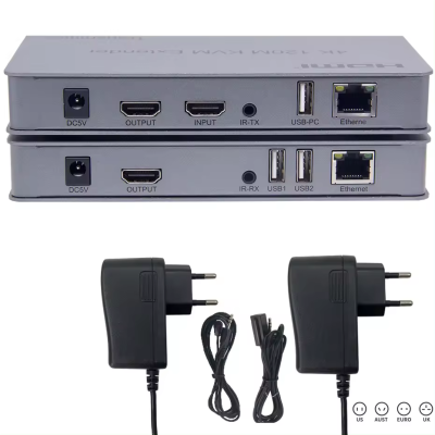 Bộ chuyển đổi HDMI qua cáp lan 120M, GF-HD- KU 120M