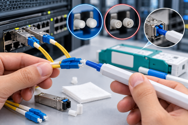 Cách vệ sinh đầu nối quang SFP