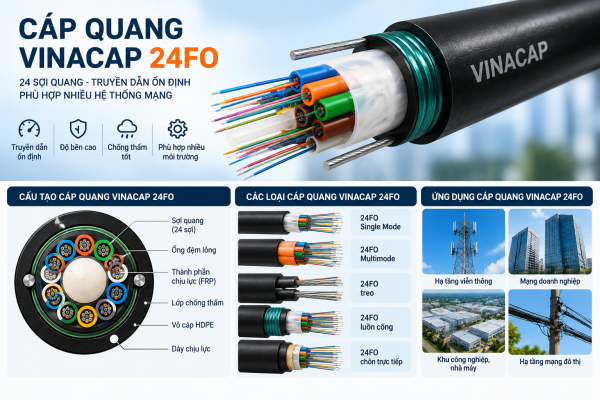 Cáp quang Vinacap 24FO